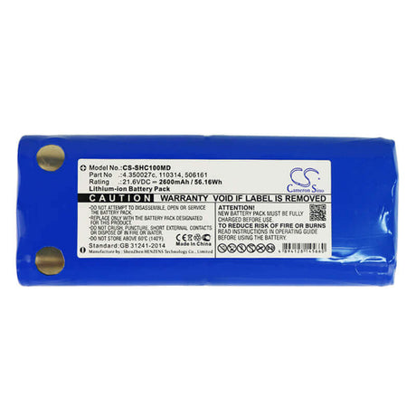 21.6V, Li-ion, 2600mAh, Medical battery fits Schiller, 2175, Ekg At10 Plus, Ekg At10+, 56.16Wh Medical Cameron Sino Technology Limited (Medical)