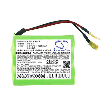 3.6V, Ni-MH, 8600mAh, Solar Marine Light battery fits Sealite, B8-3.6, Sl60, Sl70, 30.96Wh Solar Marine Light Cameron Sino Technology Limited