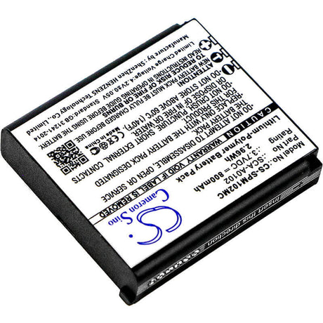 Camera Battery For Sena, Prism Bluetooth Action Camera, Sena Prism, 3.7v, 800mah - 2.96wh Camera Cameron Sino Technology Limited (Suspended)