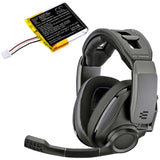 3.7V, Li-Polymer, 350mAh, Headset battery fits Sennheiser, Ahb552826tpc-2, Gsp 350, Gsp 500, 1.3Wh Wireless Headset Cameron Sino Technology Limited
