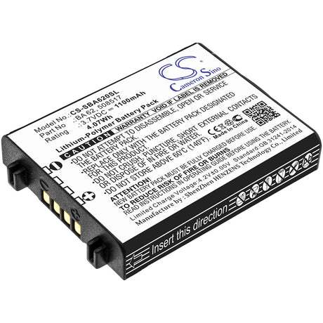 3.7V, Li-Polymer, 1100mAh, Headset battery fits Sennheiser, 508517, L 6000, Lm 6062, 4.07Wh Wireless Headset Cameron Sino Technology Limited