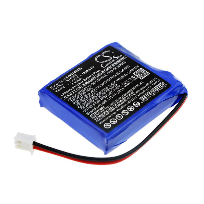 7.4V, Li-Polymer, 1000mAh, Equipment battery fits Senter, ST805C, 7.4Wh Equipment, Survey, Test Cameron Sino Technology Limited