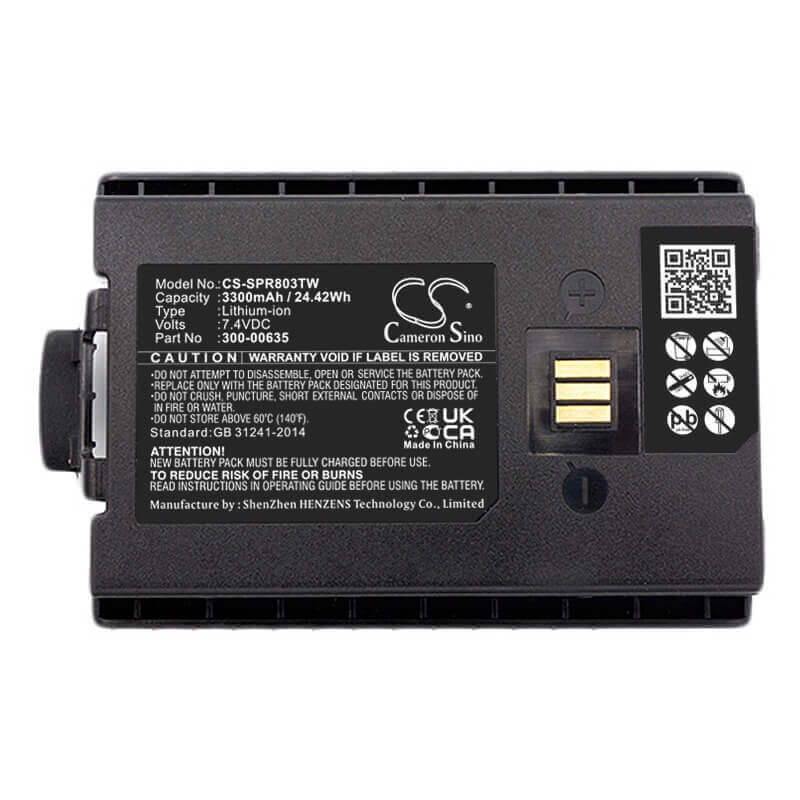7.4V, Li-ion, 3300mAh, Two-Way Radio battery fits Tetra, Sepura, Simoco-sepura, 300-00631, Sc20, Sc2020, 24.42Wh Two-Way Radio Cameron Sino Technology Limited