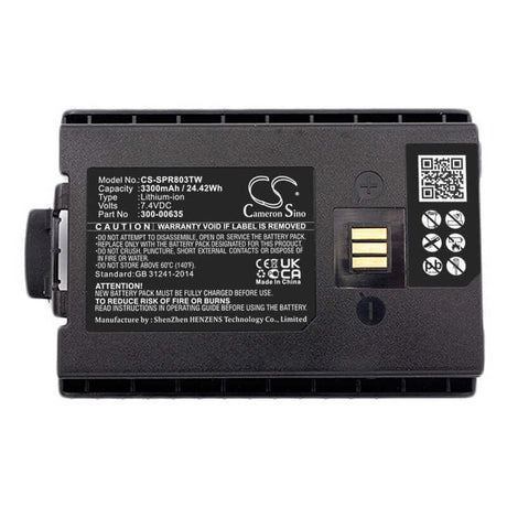 7.4V, Li-ion, 3300mAh, Two-Way Radio battery fits Tetra, Sepura, Simoco-sepura, 300-00631, Sc20, Sc2020, 24.42Wh Two-Way Radio Cameron Sino Technology Limited