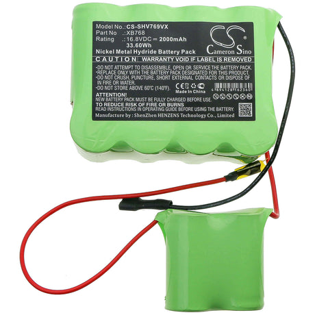16.8V, Ni-MH, 2000mAh, Vacuum battery fits Shark, Sv769, Sv769q, Sv769td, 33.60Wh Vacuum Cameron Sino Technology Limited