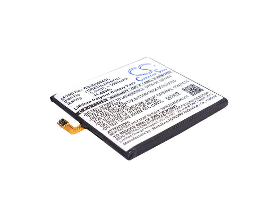 3.8V, Li-Polymer, 3000mAh, SmartPhone battery fits Sharp, Ubatia229afn1, Aquos Shl23, Aquos Xx-y, 11.4Wh Mobile, SmartPhone Cameron Sino Technology Limited (Suspended)
