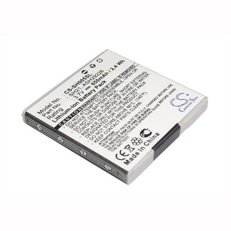 3.7V, Li-ion, 650mAh, SmartPhone battery fits Sharp, Ash29226, Sh-01b, Sh-02a, 2.41Wh Mobile, SmartPhone Cameron Sino Technology Limited (Suspended)