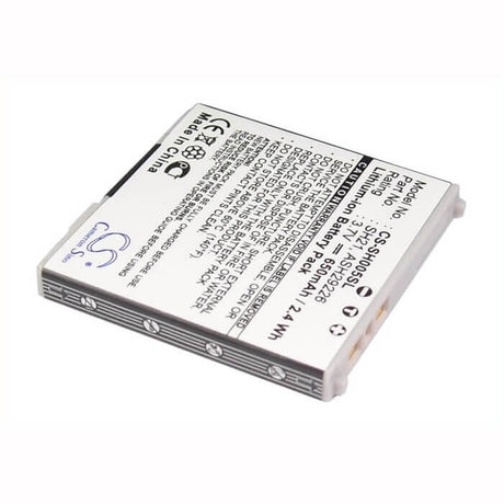 3.7V, Li-ion, 650mAh, SmartPhone battery fits Sharp, Ash29226, Sh-01b, Sh-02a, 2.41Wh Mobile, SmartPhone Cameron Sino Technology Limited (Suspended)