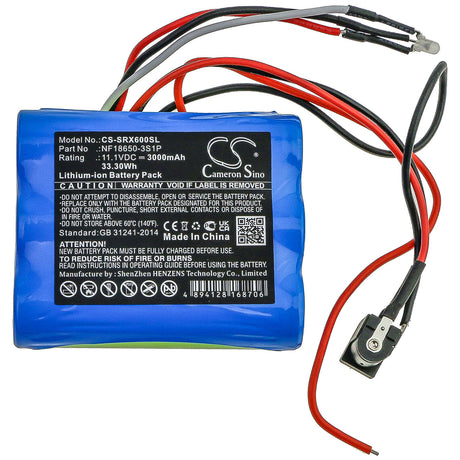 11.1V, Li-ion, 3000mAh, Gardening Tools battery fits Sherpa, Nf18650-3s1p, Sx-lis06b, 33.30Wh Gardening Tools Cameron Sino Technology Limited (Power Tools)