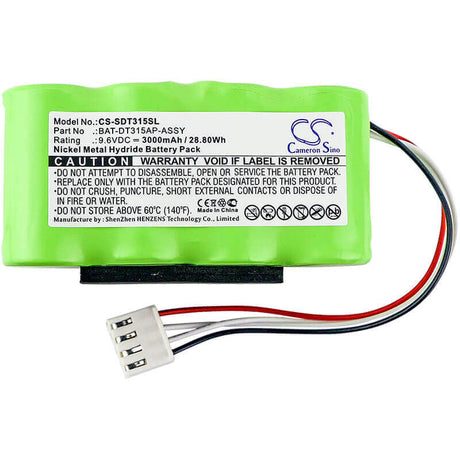 9.6V, Ni-MH, 3000mAh, Equipment battery fits Shimpo, Bat-dt315a/p, DT-315A, Dt-315a Stroboscope, 28.8Wh Equipment, Survey, Test Cameron Sino Technology Limited