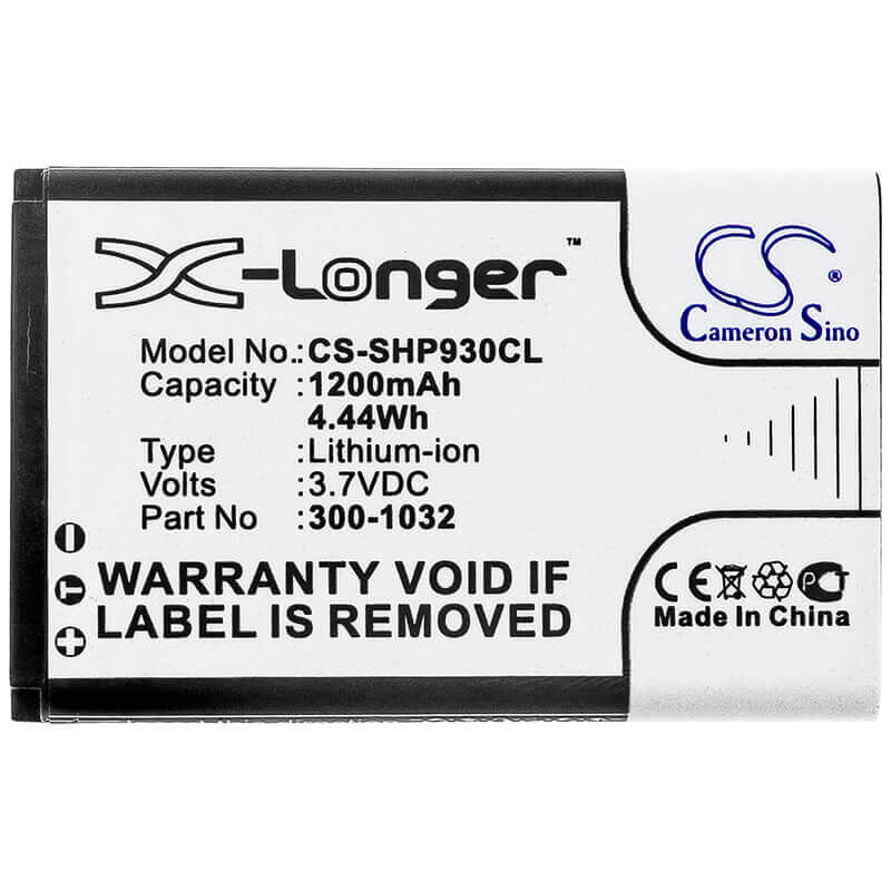 3.7V, Li-ion, 1200mAh, Cordless Phone battery fits Shoretel, 10000058, Ip930d, 4.44Wh Cordless Phone Cameron Sino Technology Limited (Cordless Phone)