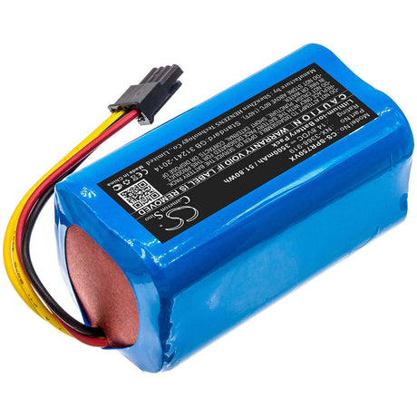 14.8V, Li-ion, 3500mAh, Vacuum battery fits Fully Funny, Sichler, Bl502vm, 51.80Wh Vacuum Cameron Sino Technology Limited
