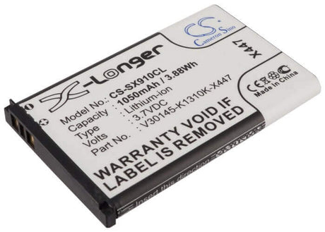 3.7V, Li-ion, 1050mAh, Cordless Phone battery fits Siemens, V30145-k1310k-x447, Gigaset Sl910, Gigaset Sl910a, 3.885Wh Cordless Phone Cameron Sino Technology Limited (Cordless Phone)