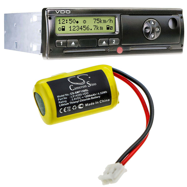 PLC Battery for Siemens, Vdo Digital Tachograph Dtco 1381 3.6v, 1200mah - 4.32wh PLC Cameron Sino Technology Limited