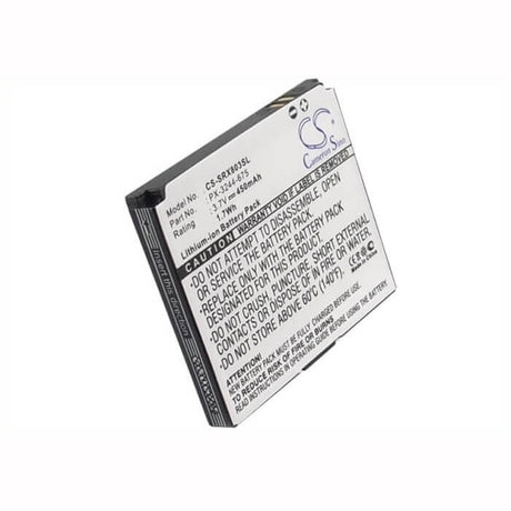 3.7V, Li-ion, 450mAh, SmartPhone battery fits Simvalley, Px-3244, Pico Inox Rx-180, Pico Rx-80 V.3, 1.67Wh Mobile, SmartPhone Cameron Sino Technology Limited (Suspended)