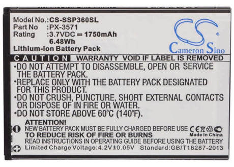 Battery For Simvalley Sp-360 3.7v, 1750mah - 6.48wh Batteries for Electronics Cameron Sino Technology Limited (Suspended)   