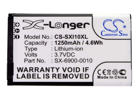 3.7V, Li-ion, 1250mAh, DAB Digital battery fits Sirius, Sx-6900-0010, Sxi1, Xm Lynx, 4.63Wh DAB Digital Cameron Sino Technology Limited