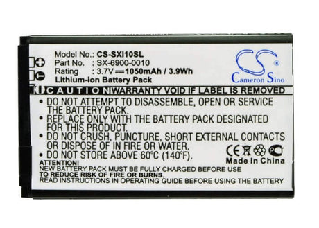 3.7V, Li-ion, 1050mAh, DAB Digital battery fits Sirius, Sx-6900-0010, Sxi1, Xm Lynx, 3.89Wh DAB Digital Cameron Sino Technology Limited