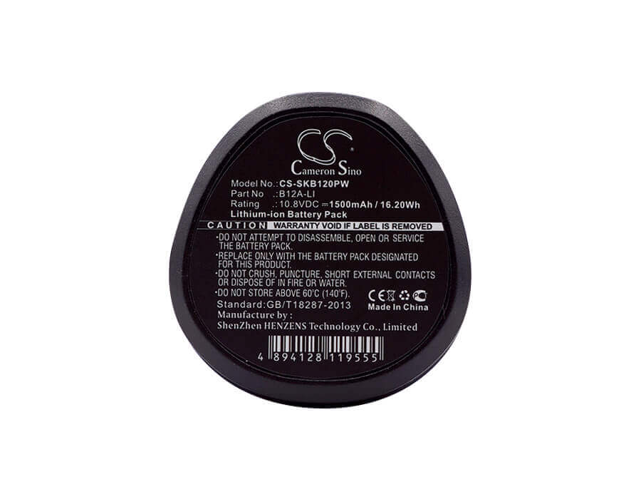 10.8V, Li-ion, 1500mAh, Power Tools battery fits Skil, B12a-li, 187006, 2487-b2, 16.2Wh Power Tools Cameron Sino Technology Limited (Power Tools)
