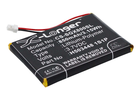 3.7V, Li-Polymer, 850mAh, GPS battery fits Skygolf, H503448 1s1p, Skycaddie Aire, Skycaddie Aire 2, 3.15Wh GPS, Navigator Cameron Sino Technology Limited