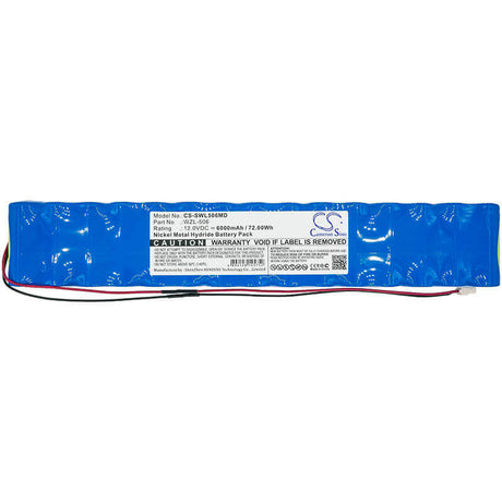 12.0V, Ni-MH, 6000mAh, Medical battery fits Smiths, Wzl-506, 72.00Wh Medical Cameron Sino Technology Limited (Medical)