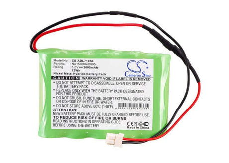 6.0V, Ni-MH, 2000mAh, Equipment battery fits Snap, Na150d04c095, On/Sun LS2000, Uei Adl7100, 12Wh Equipment, Survey, Test Cameron Sino Technology Limited