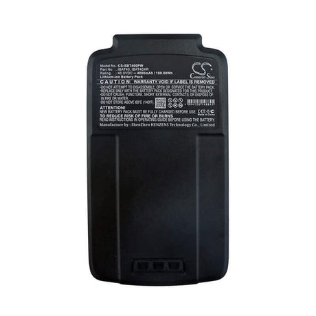 40.0V, Li-ion, 4000mAh, Gardening Tools battery fits Snow Joe, Ibat40, Ion13ss, Ion16cs, 160.00Wh Gardening Tools Cameron Sino Technology Limited (Dangerous Goods)