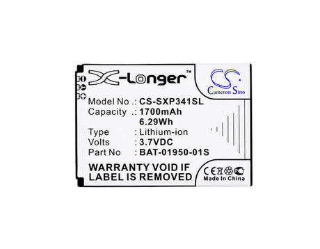 3.7V, Li-ion, 1700mAh, SmartPhone battery fits Sonim, Socketmobile, Bat-01950-01s, Sonim Xp Strike, Xp 3410, 6.29Wh Mobile, SmartPhone Cameron Sino Technology Limited (Smartphone)