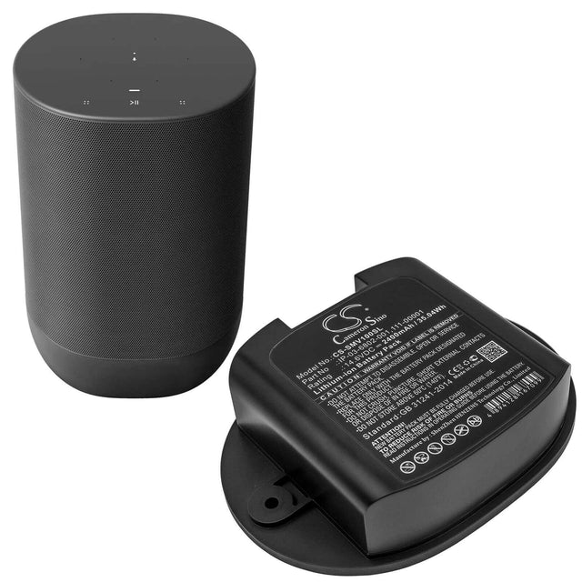 14.6V, Li-ion, 2400mAh, Speaker battery fits Sonos, Move, Move1us1, 35.04Wh Speaker Cameron Sino Technology Limited