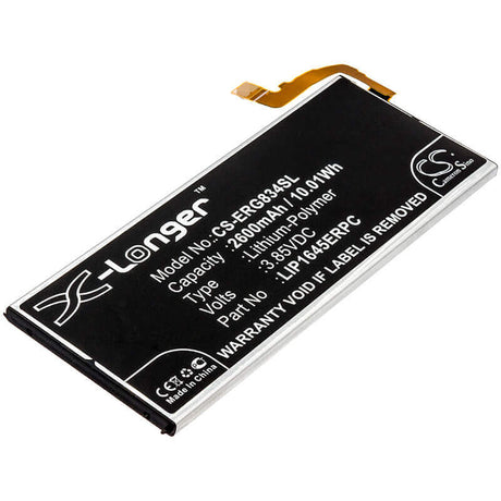 3.85V, Li-Polymer, 2600mAh, SmartPhone battery fits Sony, Lip1645erpc, 701so, G8341, 10.01Wh Mobile, SmartPhone Cameron Sino Technology Limited (Smartphone)