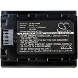 7.5V, Li-ion, 2050mAh, Camera battery fits Sony, Bc-qz1, A7 Mark 3, A7r Mark 3, 15.375Wh Camera Cameron Sino Technology Limited (Camera)