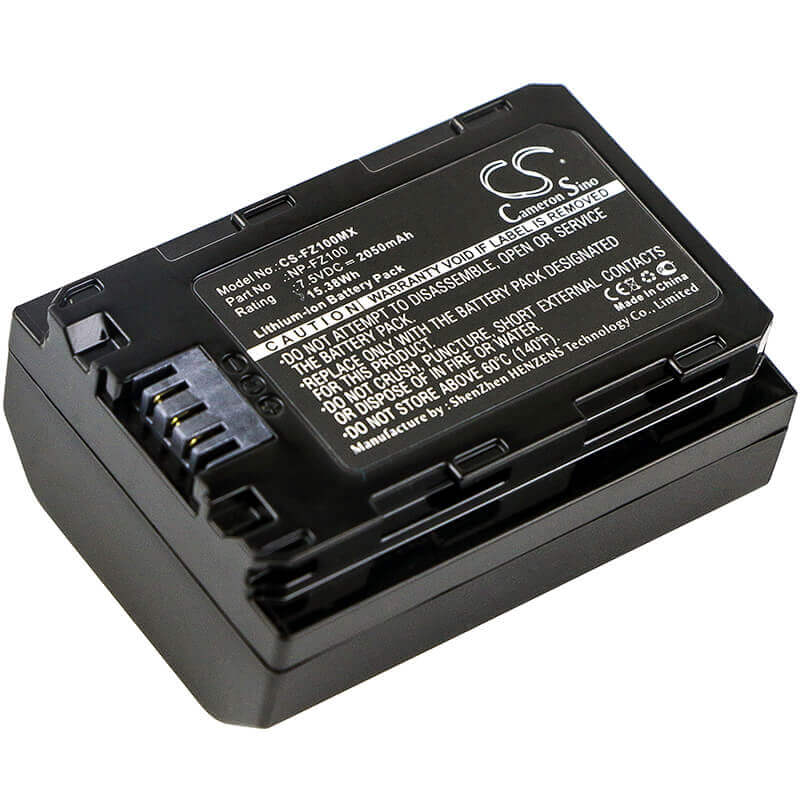 7.5V, Li-ion, 2050mAh, Camera battery fits Sony, Bc-qz1, A7 Mark 3, A7r Mark 3, 15.375Wh Camera Cameron Sino Technology Limited (Camera)