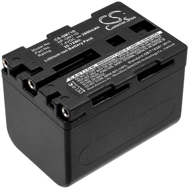 7.4V, Li-ion, 2800mAh, Camera battery fits Sony, Np-qm71d, Ccd-trv108, Ccd-trv108e, 20.72Wh Camera Cameron Sino Technology Limited (Camera)