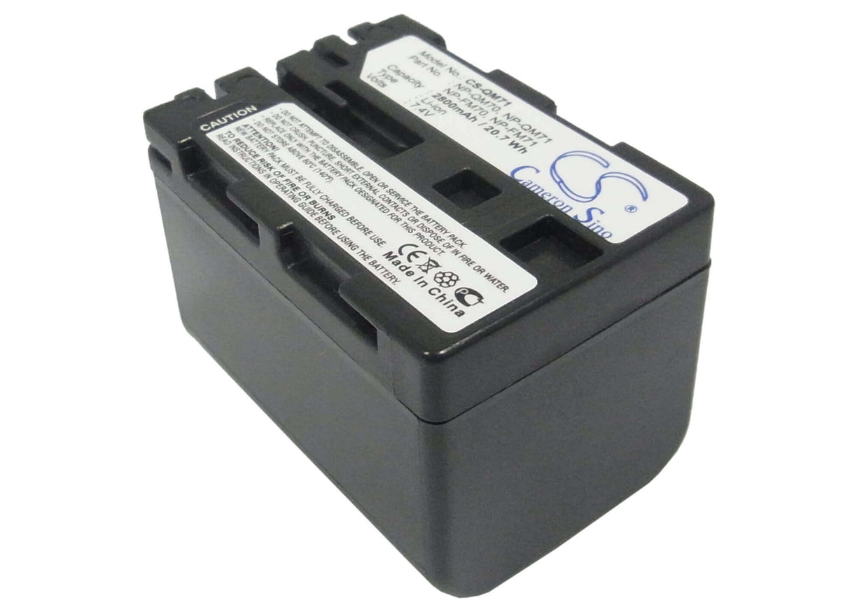 7.4V, Li-ion, 2800mAh, Camera battery fits Sony, Np-fm70, Ccd-trv108, Ccd-trv118, 20.72Wh Camera Cameron Sino Technology Limited (Camera)
