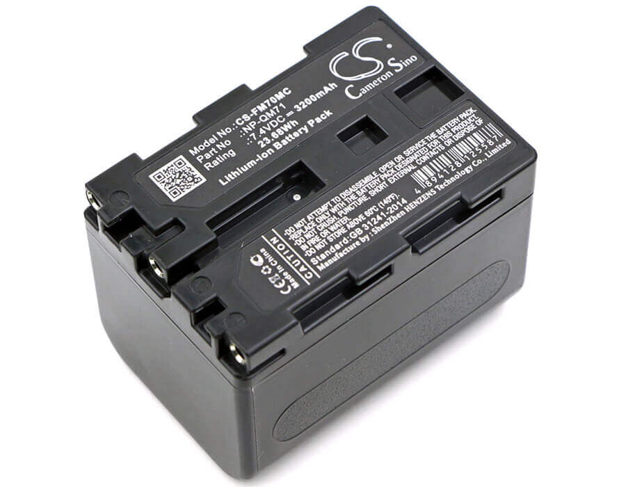 7.4V, Li-ion, 3200mAh, Camera battery fits Sony, Np-fm70, Ccd-trv108, Ccd-trv118, 23.68Wh Camera Cameron Sino Technology Limited (Camera)