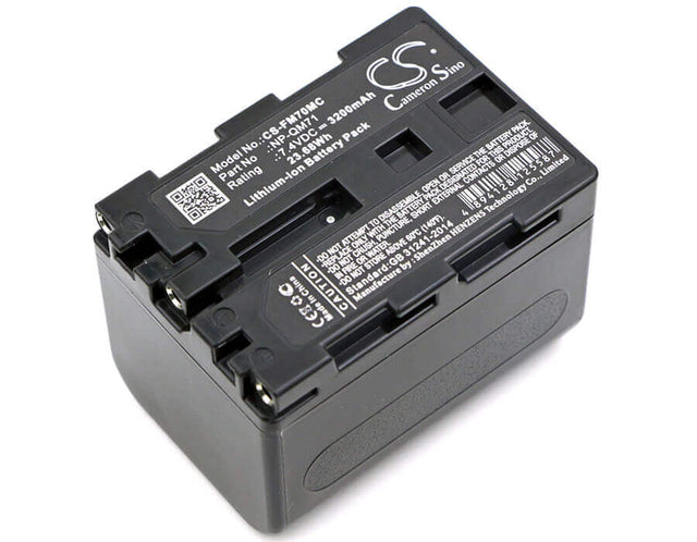 7.4V, Li-ion, 3200mAh, Camera battery fits Sony, Np-fm70, Ccd-trv108, Ccd-trv118, 23.68Wh Camera Cameron Sino Technology Limited (Camera)
