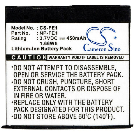 Camera Battery For Sony Cyber-shot Dsc-t7, Cyber-shot Dsc-t7/b, 3.7v, 450mah - 1.67wh Camera Cameron Sino Technology Limited (Suspended)