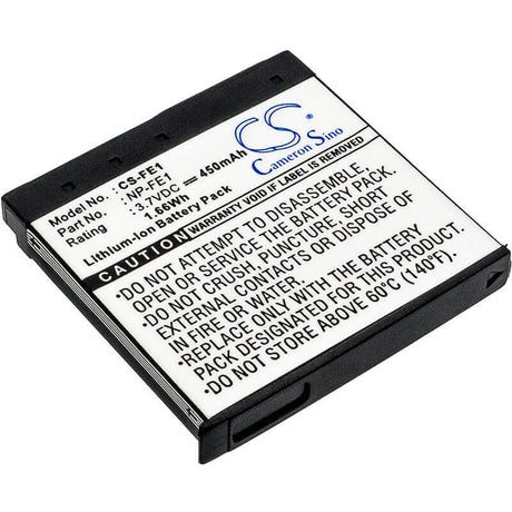 Camera Battery For Sony Cyber-shot Dsc-t7, Cyber-shot Dsc-t7/b, 3.7v, 450mah - 1.67wh Camera Cameron Sino Technology Limited (Suspended)