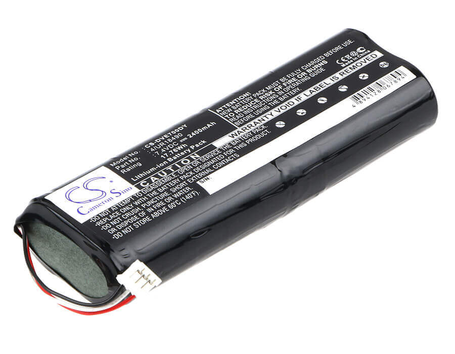 7.4V, Li-ion, 2400mAh, DVD Player battery fits Sony, 4/ur18490, D-ve7000s, 17.76Wh DVD Player Cameron Sino Technology Limited