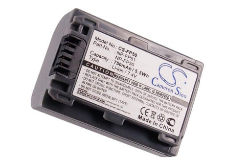 7.4V, Li-ion, 750mAh, Camera battery fits Sony, Np-fp30, Dcr-30, Dcr-dvd103, 5.55Wh Camera Cameron Sino Technology Limited (Camera)