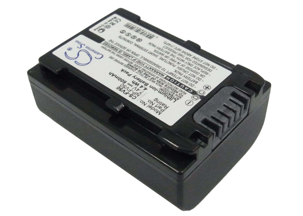 7.4V, Li-ion, 600mAh, Camera battery fits Sony, Np-fv50, Dcr-dvd403, Dcr-dvd505, 4.44Wh Camera Cameron Sino Technology Limited (Camera)