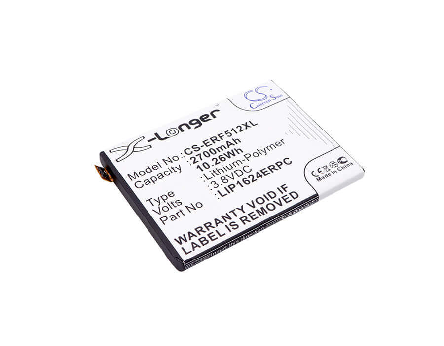 3.8V, Li-Polymer, 2700mAh, SmartPhone battery fits Sony Ericsson, 1300-3513, F5121, F5122, 10.26Wh Mobile, SmartPhone Cameron Sino Technology Limited (Smartphone)