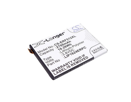 3.8V, Li-Polymer, 2700mAh, SmartPhone battery fits Sony Ericsson, 1300-3513, F5121, F5122, 10.26Wh Mobile, SmartPhone Cameron Sino Technology Limited (Smartphone)