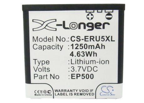 Battery For Sony Ericsson U5, U5i Vivaz, U5i Cosmic 3.7v, 1250mah - 4.63wh Batteries for Electronics Cameron Sino Technology Limited (Suspended)   