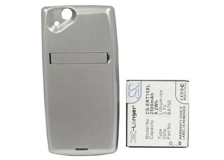 3.7V, Li-ion, 2500mAh, SmartPhone battery fits Sony Ericsson, Ba750, Lt15a, Lt15i, 9.25Wh Mobile, SmartPhone Cameron Sino Technology Limited (Smartphone)