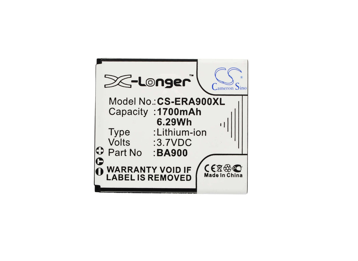 Battery For Sony Ericsson Xperia Gx, Lt29, Lt29i 3.7v, 1700mah - 6.29wh Batteries for Electronics Cameron Sino Technology Limited (Suspended)   