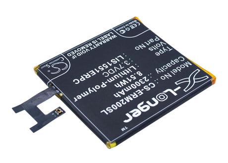 3.7V, Li-Polymer, 2300mAh, SmartPhone battery fits Sony Ericsson, Lis1551erpc, D2202, D2203, 8.51Wh Mobile, SmartPhone Cameron Sino Technology Limited (Smartphone)