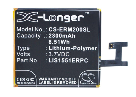 3.7V, Li-Polymer, 2300mAh, SmartPhone battery fits Sony Ericsson, Lis1551erpc, D2202, D2203, 8.51Wh Mobile, SmartPhone Cameron Sino Technology Limited (Smartphone)