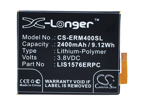 3.8V, Li-Polymer, 2400mAh, SmartPhone battery fits Sony Ericsson, Agpb014-a001, E2303, E2306, 9.12Wh Mobile, SmartPhone Cameron Sino Technology Limited (Smartphone)