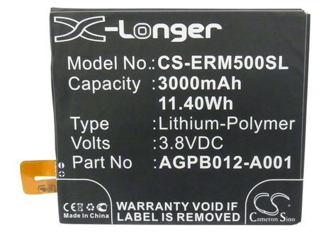 3.8V, Li-Polymer, 3000mAh, SmartPhone battery fits Sony Ericsson, Sony, 1277-4767.1, C5322, D5303, 11.4Wh Mobile, SmartPhone Cameron Sino Technology Limited (Smartphone)